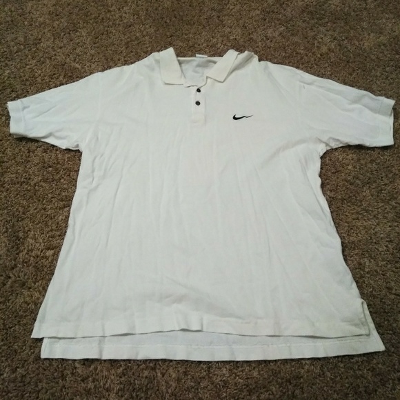 Nike Other - White Nike Small Check Polo Shirt